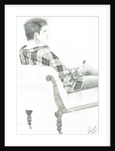 Woman at discussion, 1997 by Vincent Alexander Booth