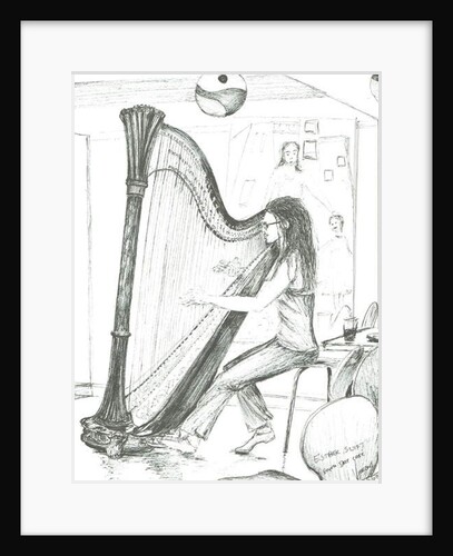 The Harpist 8th day cafe Manchester, 2007 by Vincent Alexander Booth