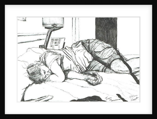 Jane asleep in Barcelona, 2002 by Vincent Alexander Booth