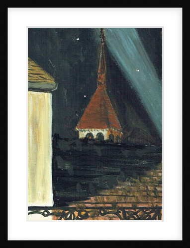 Laignes France rooftop view at night, 2006 by Vincent Alexander Booth