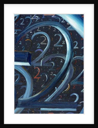 Early 1970's vision of number 2's, 2019 by Vincent Alexander Booth