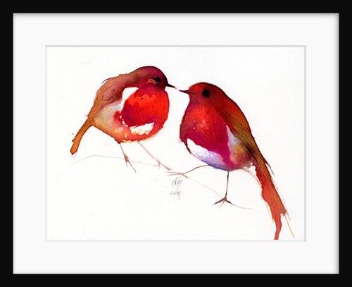 Two Little Ink Birds, 2014 by Nancy Moniz Charalambous