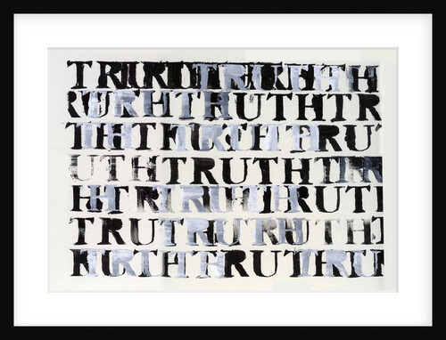 The Truth in Black and White, 2015 by Nancy Moniz Charalambous
