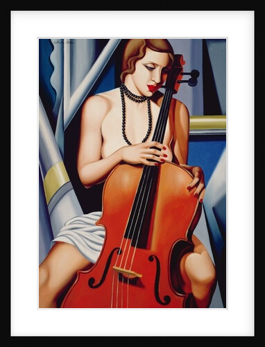 Woman with Cello, 2001 by Catherine Abel