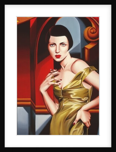 Olive Satin Dress, 2000 by Catherine Abel