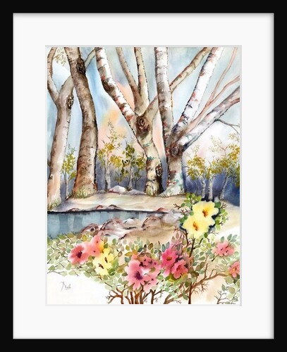 Wild Rose Pond, 2012 by Neela Pushparaj