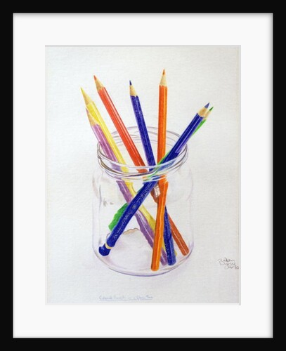 Coloured Pencils in a Jar, 1980 by Alan Byrne