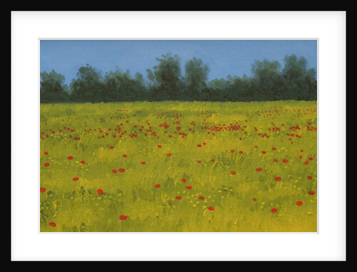 Yellow Field with Poppies, 2002 by Alan Byrne