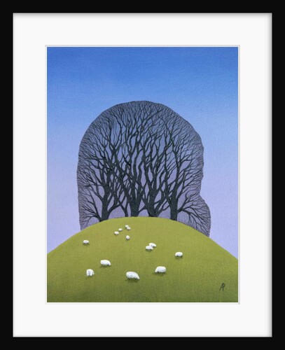 Hilltop with Sheep, 2017 by Ann Brain