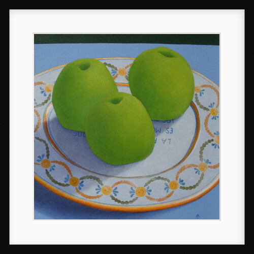 Three Green Apples, 2009 by Ann Brain