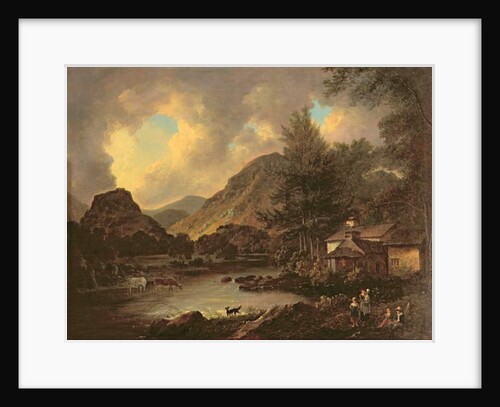 Castle Crag Borrowdale by Julius Caesar Ibbetson