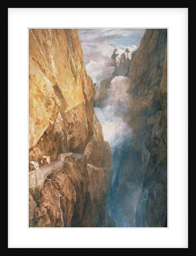Passage of Mount St. Gotthard from the Devil's Bridge, 1804 by Joseph Mallord William Turner