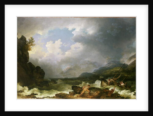 Belle Isle Windermere in a Storm by Philip James de Loutherbourg