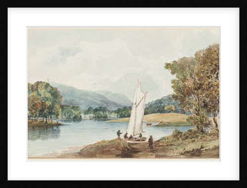 Lily of the Valley Island, Lake Windermere, Lake District, Cumbria, 1827 by John Harden