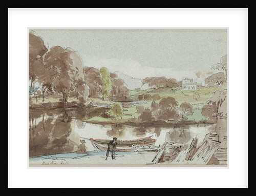 Brathay Hall from the East, Lake District, Cumbria, 1810 by John Harden