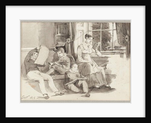 Jessy and three children, 1815 by John Harden