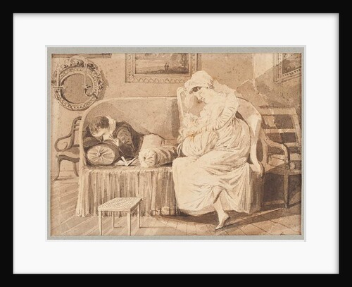 Three on a sofa, 1805 by John Harden