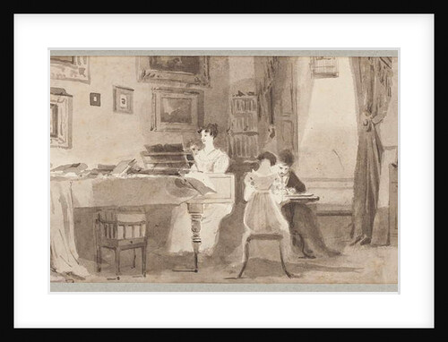 Interior scene, 1826 by John Harden