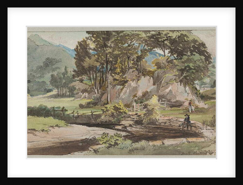 A garden in Brathay, 1812 by John Harden