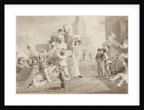 Luggage chaos at Whitehaven, 1829 by John Harden