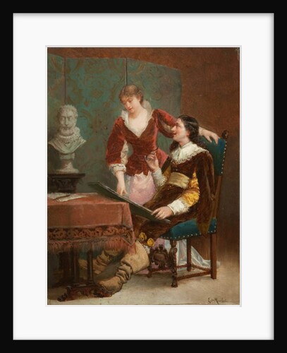 The Artist's Critic by Louis Claude Mouchot