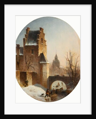 Winter Scene by School German