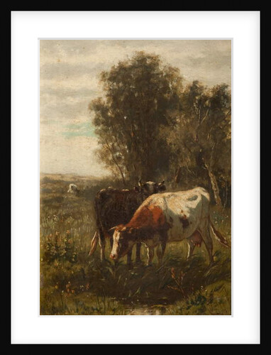 Two Cows in a Landscape by William Frederick Hulk