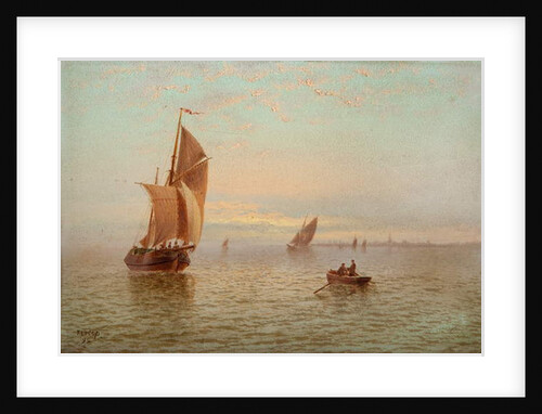 Evening, Coastal Scene, 1892 by Thomas Lucop