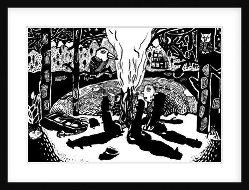 fire in the woods, 2014 by Pat Macdonald