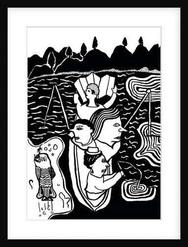 Catching A Fish, 2014 by Pat Macdonald