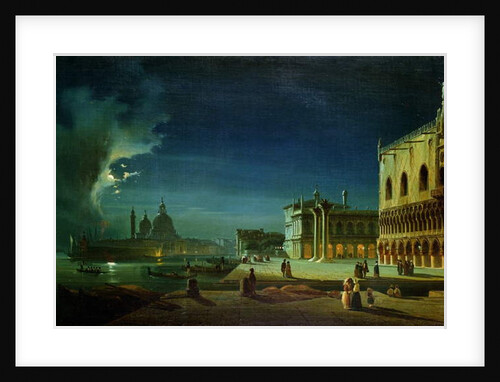 Venice by Moonlight by Ippolito Caffi
