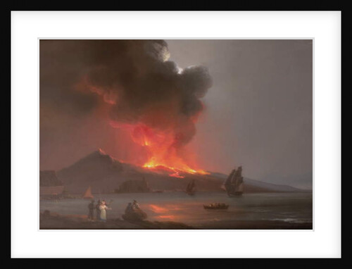Vesuvius Erupting in 1820 by Italian School
