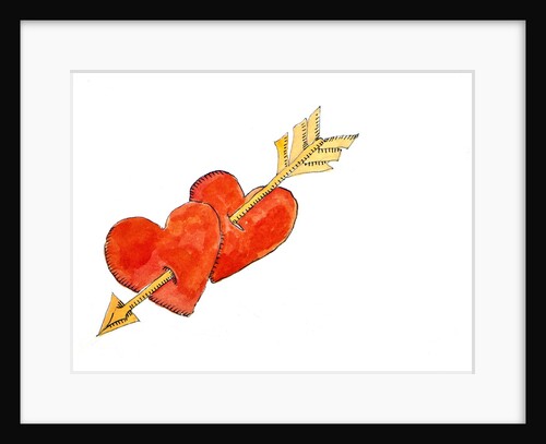 Two hearts - arrow, 2011 by Jennifer Abbott