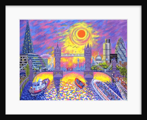 Sunset:Pool Of London, 2013 by David Newton