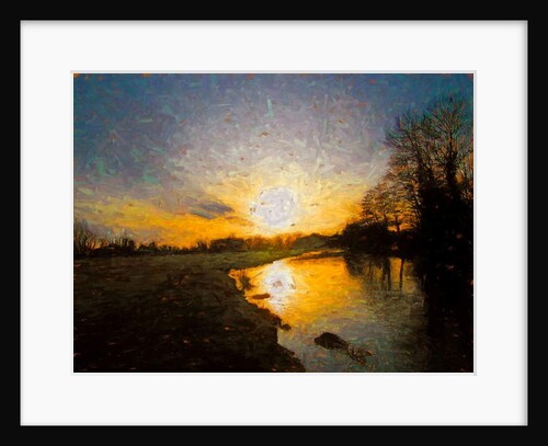 Burnished river, 2018 by Helen White