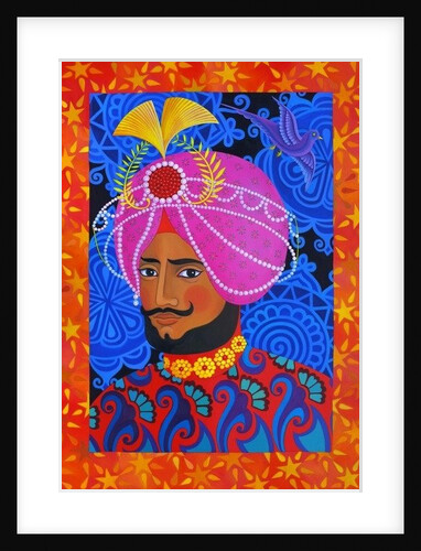 Maharaja with Pink Turban, 2012 by Jane Tattersfield