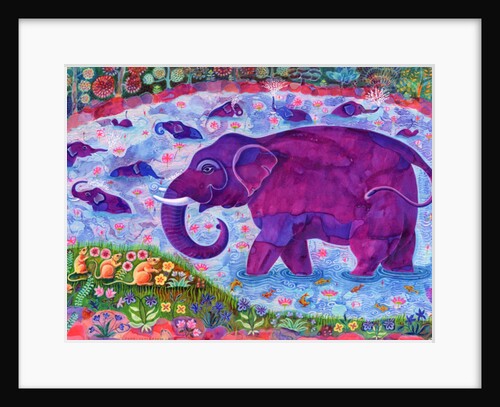 Elephant and mice, 1998 by Jane Tattersfield