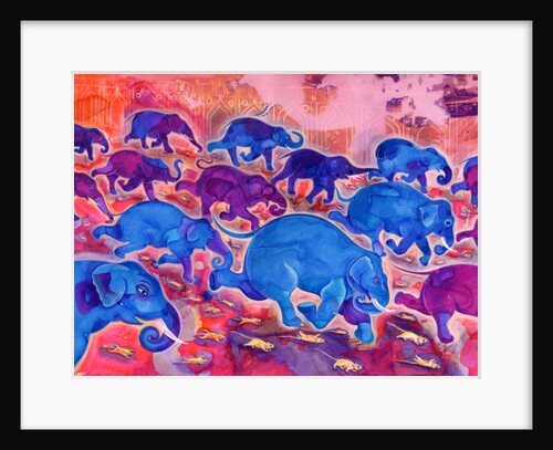 Elephants, 1998 by Jane Tattersfield