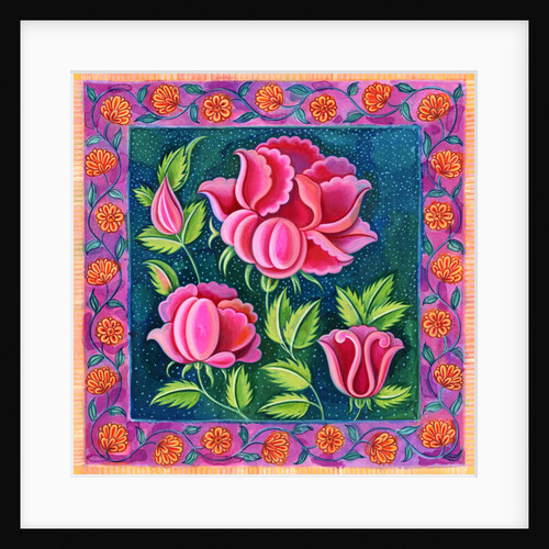 Pink flowers, 1997 by Jane Tattersfield