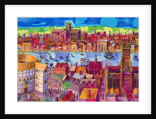 Shakespeare's Globe Theatre on the Southbank, 2006 by Jane Tattersfield