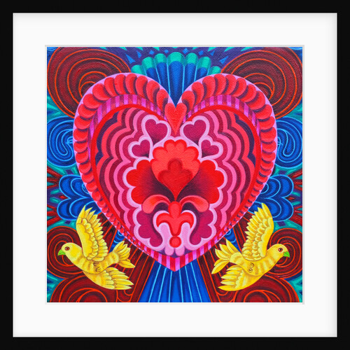 Heart and birds, 2016, by Jane Tattersfield