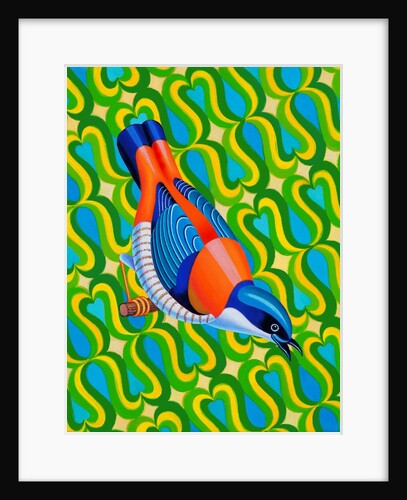 Himalayan Cutia bird, 2023 by Jane Tattersfield