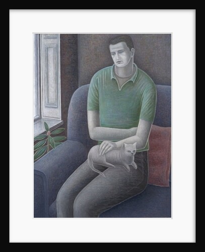 Young Man with Cat, 2008 by Ruth Addinall