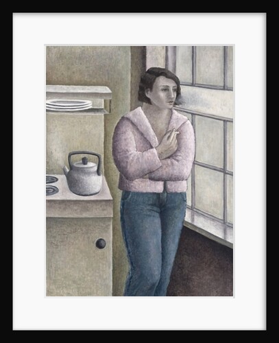 Woman Smoking at Window, 1996 by Ruth Addinall