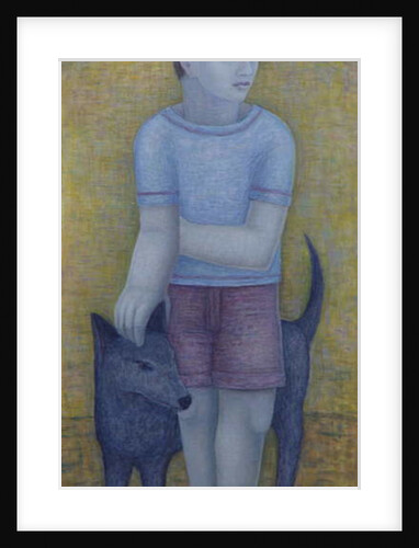 Boy with Dog, 2016 by Ruth Addinall