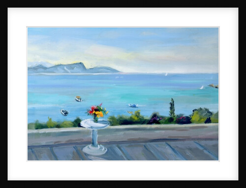 A terrace looking out to sea by Anne Durham