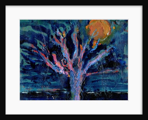 Tree and Strawberry Moon, 2016 by Gigi Sudbury