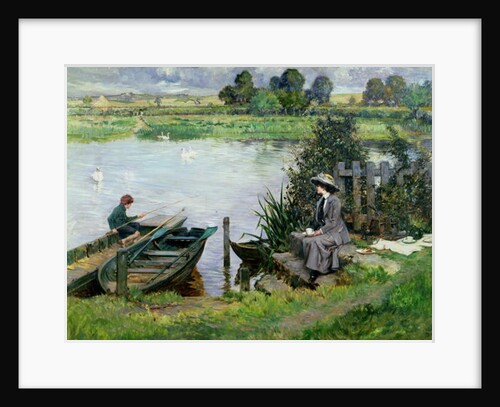 The Thames at Benson, 1912 by Albert Chevallier Tayler