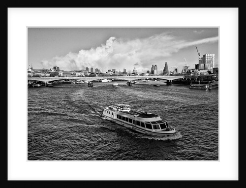 River boat on the Thames, 2020 by Ant Smith