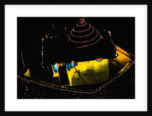 Bandra Temple at Night, 2015 by Joy Lions